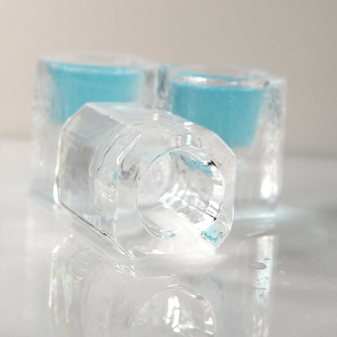 Clear Ice Shot Glass Combo: 10 Pieces