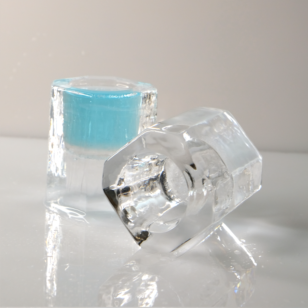 Clear Ice Shot Glass Combo: 10 Pieces