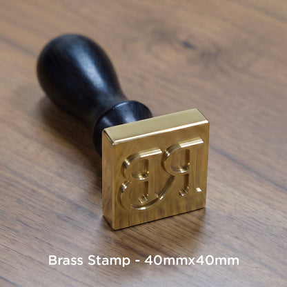 Customized Brass Ice Stamp - (Up to 3 letters or numbers)