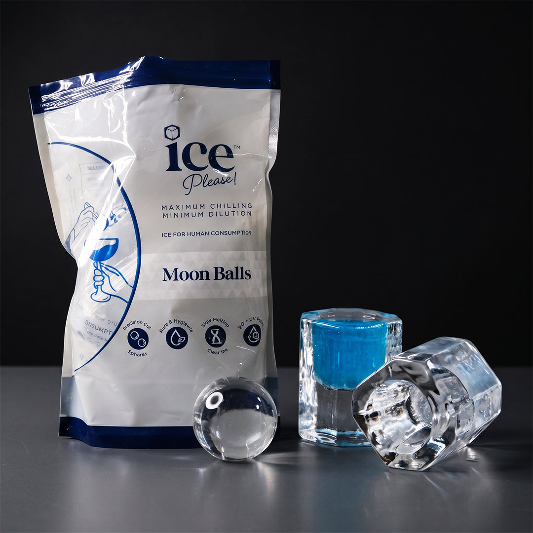 The Host Essentials: 5 Packs of Moon Balls (Pack of 6 each) + 5 Shot Glasses
