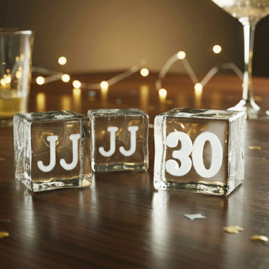 Your Signature Sip: 30 Custom Engraved Cubes Combo